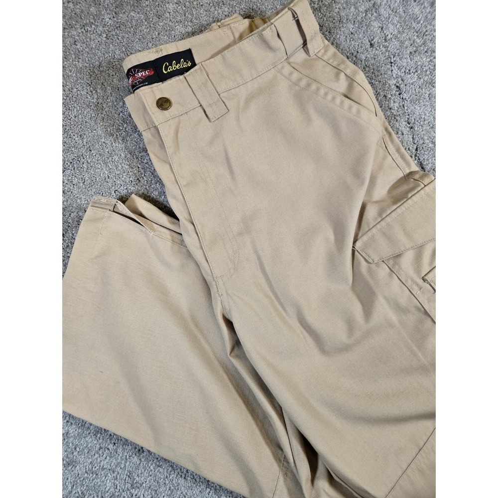 Cabelas Tru Spec Men's Khaki Tactical Cargo Pants Size 36x32‎